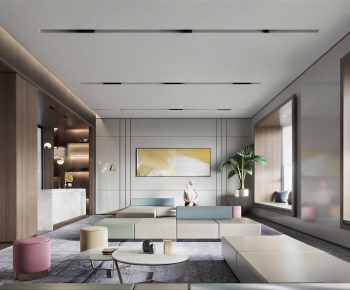 Modern Office Living Room-ID:570374979