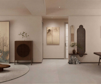New Chinese Style A Living Room-ID:162024973