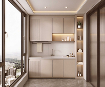 Modern Laundry Cabinet-ID:564183954
