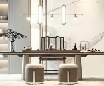New Chinese Style Tea Tables And Chairs-ID:882918883