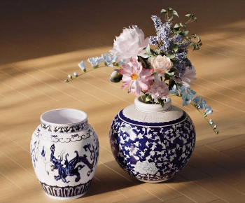 Chinese Style Flower Arrangement-ID:916358958