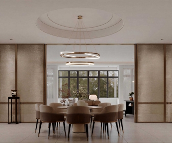 New Chinese Style Dining Room-ID:906619072