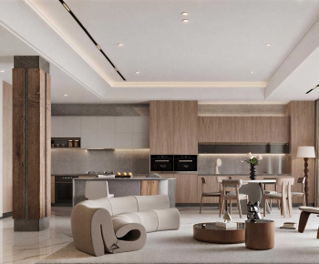 Modern A Living Room-ID:736859083