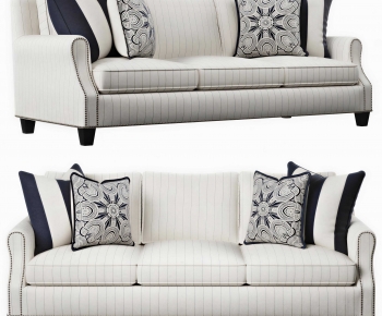 American Style Three-seat Sofa-ID:453583008