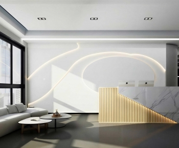 Modern Office Reception Desk-ID:775748018