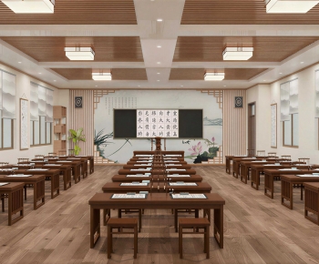 New Chinese Style School Classrooms-ID:944627052