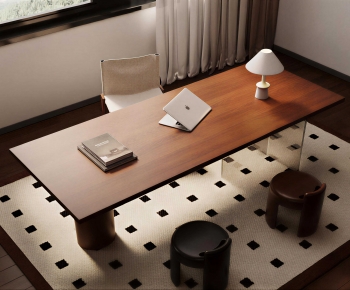 Modern Computer Desk And Chair-ID:570102939