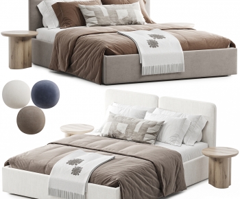Modern Double Bed-ID:724318039