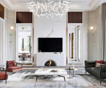 Modern A Living Room-ID:606913095