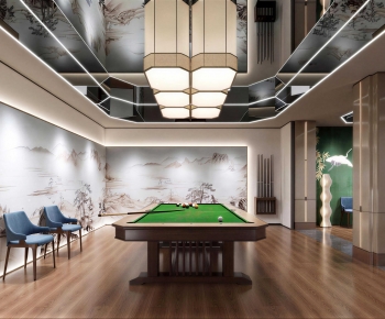 New Chinese Style Billiards Room-ID:634833108
