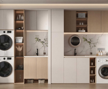 Modern Laundry Cabinet-ID:929785972