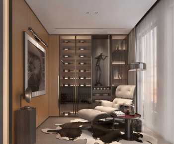 Modern Wine Cellar/Wine Tasting Room-ID:664922953