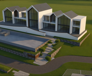Modern Appearance Of Commercial Building-ID:803915025