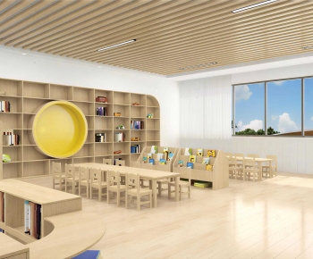 Nordic Style Children's Reading Room-ID:397624973