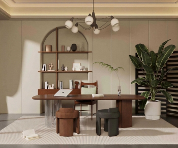 Wabi-sabi Style Study Space-ID:451269131