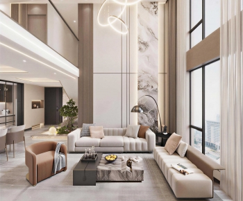 Modern A Living Room-ID:676090742
