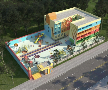Modern Architectural Bird's-eye View Planning-ID:291399968