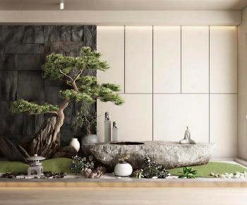 New Chinese Style Plant Landscaping-ID:909276968
