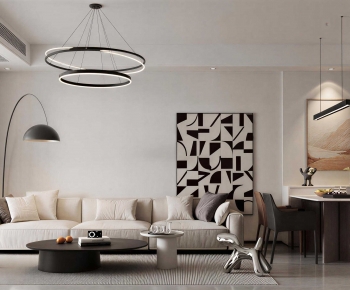 Modern A Living Room-ID:398550096
