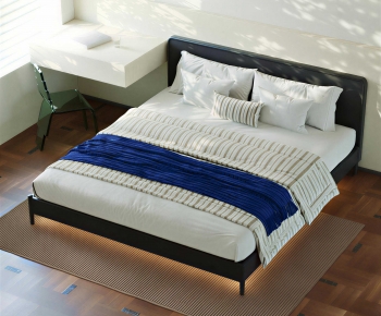 Modern Double Bed-ID:370095977
