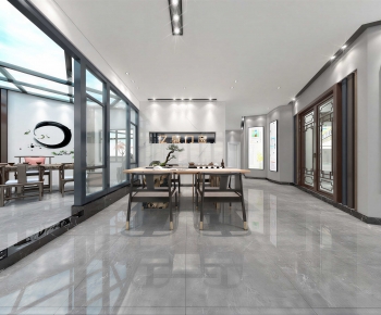 New Chinese Style Exhibition Hall-ID:713341955