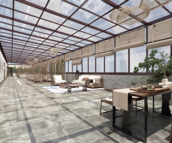 New Chinese Style Glass Sun Room-ID:747529987