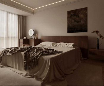 Wabi-sabi Style Bedroom-ID:901140935