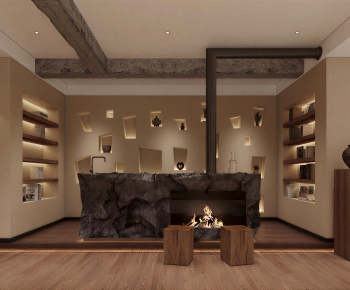 Wabi-sabi Style Study Space-ID:298760893