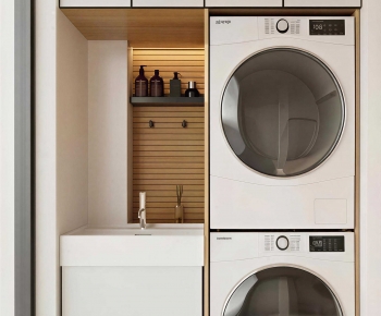 Modern Laundry Cabinet-ID:349879985