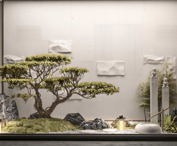 New Chinese Style Plant Landscaping-ID:672226919