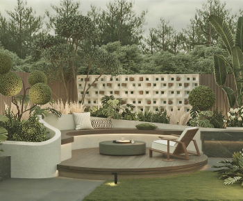 Modern Courtyard/landscape-ID:304913048