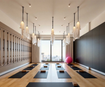 Modern Yoga Room-ID:134875061
