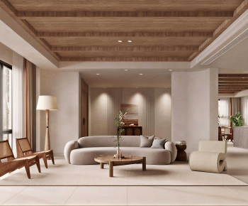 Wabi-sabi Style A Living Room-ID:727274899