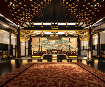 Chinese Style Ancient Architectural Buildings-ID:522899626
