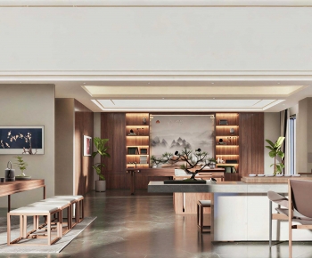 New Chinese Style Teahouse Tea House-ID:634609945