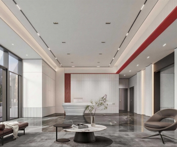 Modern Office Reception Desk-ID:525927078
