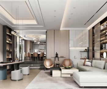 Modern A Living Room-ID:270190953