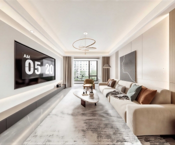 Modern A Living Room-ID:641467093
