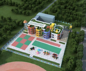 Modern Architectural Bird's-eye View Planning-ID:852051971