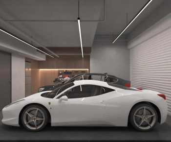 Modern Underground Garage-ID:694232941