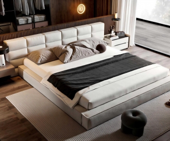 Modern Double Bed-ID:292149078