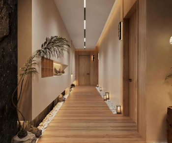 Wabi-sabi Style Corridor-ID:370594984