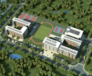 Modern Architectural Bird's-eye View Planning-ID:860250001