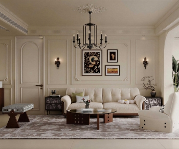 French Style A Living Room-ID:935314895