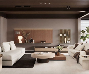 Wabi-sabi Style A Living Room-ID:932113891