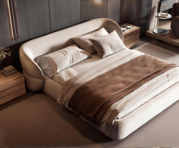 Modern Double Bed-ID:732989361