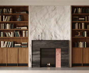 Wabi-sabi Style Fireplace-ID:509205108