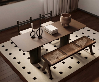 Modern Computer Desk And Chair-ID:221142057