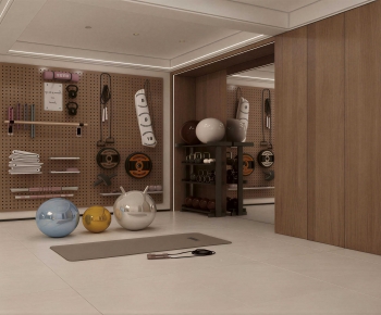 Modern Home Fitness Room-ID:499385122