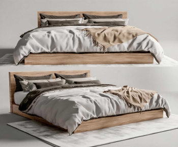 Modern Double Bed-ID:988687995